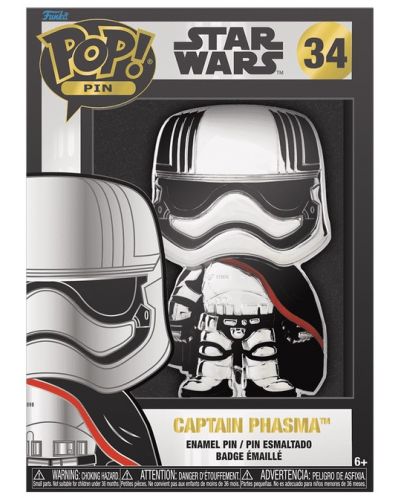 Bedž Funko POP! Movies: Star Wars - Captain Phasma #34 - 3
