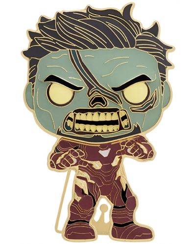 Bedž Funko POP! Marvel: What If…? - Zombie Iron Man (Glows in the Dark) #20 - 1