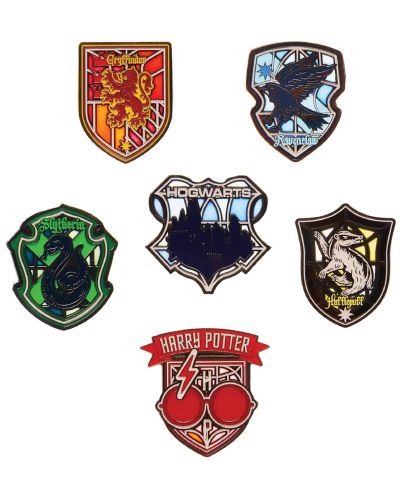 Bedž Loungefly Movies: Harry Potter - Stained Glass Blind Box - 1