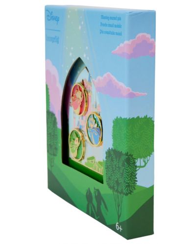 Bedž Loungefly Disney: Sleeping Beauty - Aurora Castle & Fairies (Collector's Box) - 2