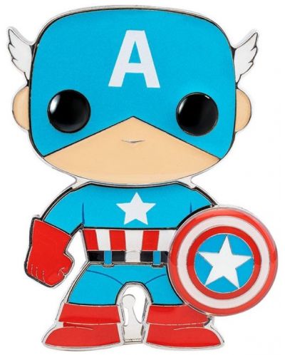 Bedž Funko POP! Marvel: Avengers - Captain America #07 - 1