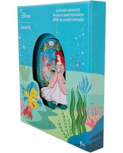 Bedž Loungefly Disney: The Little Mermaid - Lenticular Princess - 5