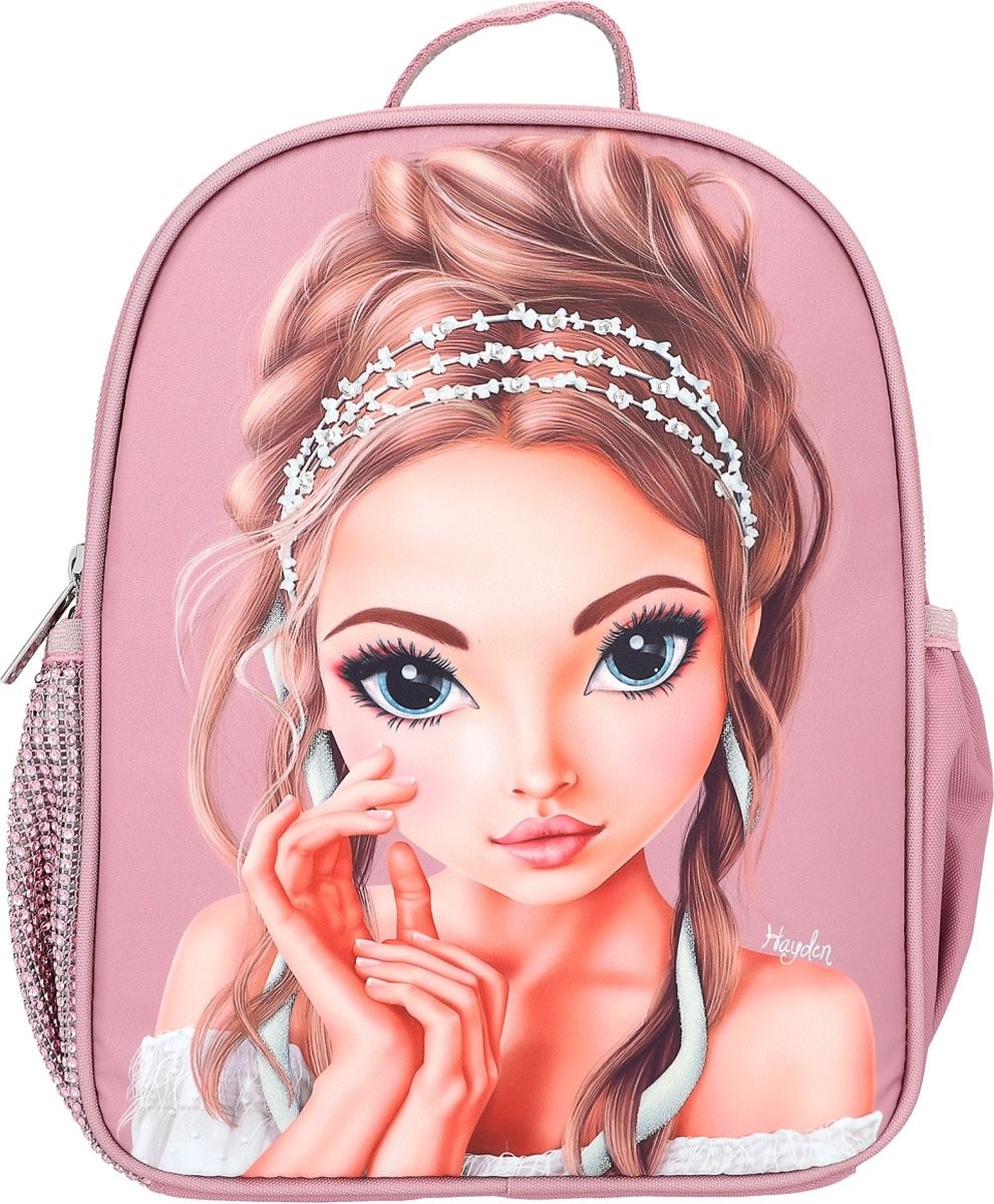 Borsa A Molla TOPModel De Luxe Con Rivetti A Stella Grande - Modello 8973, Colore Rosa, Astuccio Portaoggetti - 6