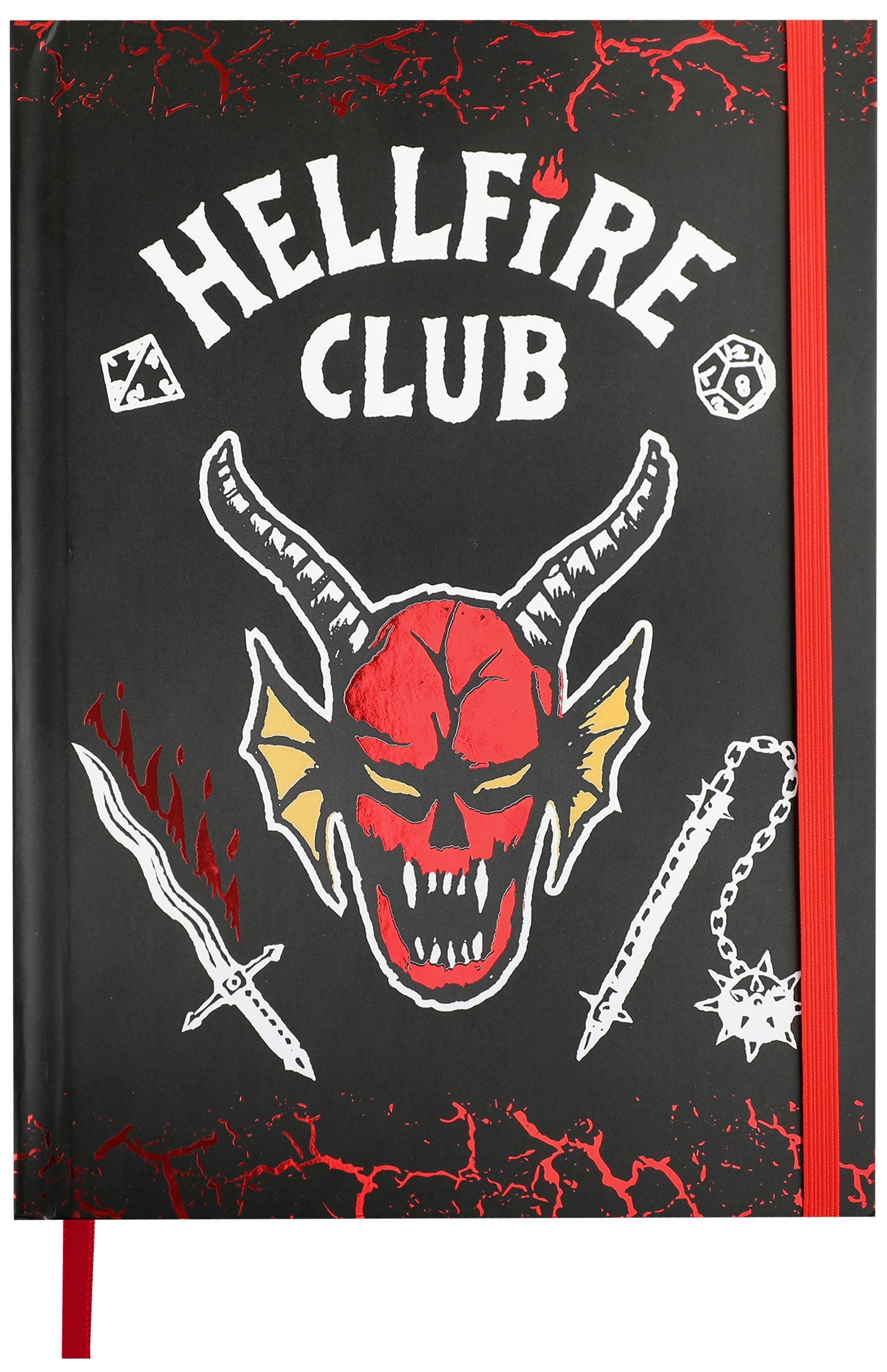 Pack Stranger Things – Hellfire Club - Pin's, Tote Bag Et Dé Squishy - Collection Officielle - Fan Série Netflix
