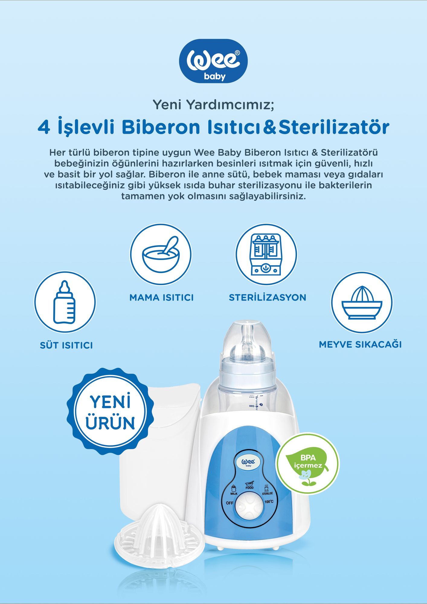 Sterilizator 4 u 1 Wee Baby | Ozone.hr