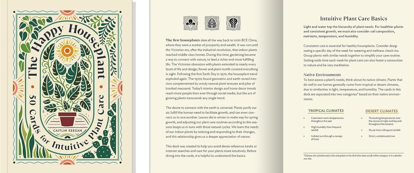 The Happy Houseplant Deck 50 Cards for Intuitive Plant Care Ozone.hr