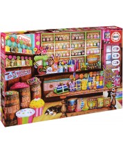 Puzzle Educa od 1000 dijelova - Trgovina za slatkiše 