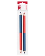Dvostruka olovka ICO - Crni i plavi grafit, 7 mm, 2 komada -1