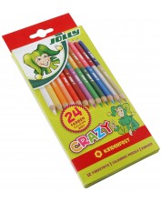 Set olovaka u boji Jolly Crazy - Dvostrana, 12 x 2 boje