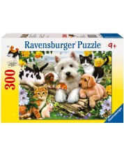 Puzzle Ravensburger od  300 dijelova - Sretne životinje