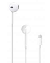 Slušalice s mikrofonom Apple - EarPods, Lightning Connector, bijele -1