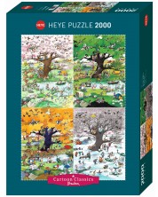 Puzzle Heye od 2000 dijelova - Četiri godišnja doba, Roger Blachon