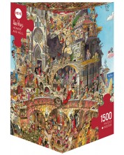 Puzzle Heye od 1500 dijelova - Pakao i Raj, Hugo Prades