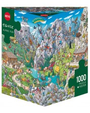 Puzzle Heye od 1000 dijelova - Alpske zabave, Birgit Tanck