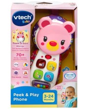 Dječja igračka Vtech – Telefon ružičasti medvjedić (na engleskom) -1