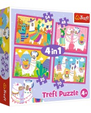Puzzle Trefl 4 u 1 - Lame na odmoru