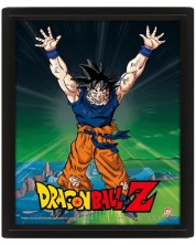 3D poster s okvirom Pyramid Animation: Dragon Ball Z - Power Levels Increased