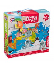 3D slagalica Grafix od 48 dijelova – Životinje svijeta -1