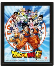 3D poster s okvirom Pyramid Animation: Dragon Ball Super - Goku and the Z Fighters