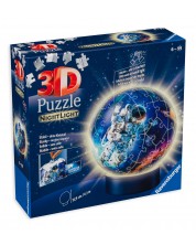 3D slagalica Ravensburger od 72 dijela - Astronaut,  svjetleća