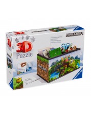 3D slagalica Ravensburger od 216 dijelova - Minecraft, kutija za pohranu