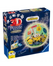 3D slagalica Ravensburger od 72 dijela - Minions, svjetleći