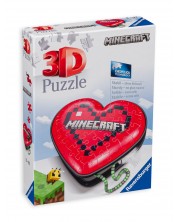 3D slagalica Ravensburger od 54 dijela - Minecraft: srce