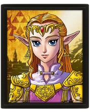 3D poster s okvirom Pyramid Games: The Legend of Zelda - Zelda to Sheik