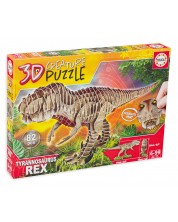 3D slagalica Educa od 82 dijela - T-Rex