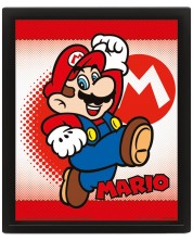 3D poster s okvirom Pyramid Games: Super Mario - Mario & Yoshi