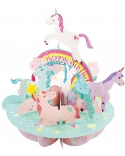 3D čestitka Santoro Pirouettes - Birthday Unicorn -1