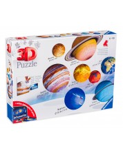 3D slagalica Ravensburger od 522 dijela - Sunčev sustav 