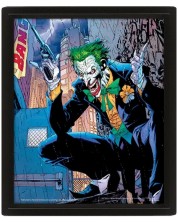 3D poster s okvirom Pyramid DC Comics: Batman - The Joker (Bang)