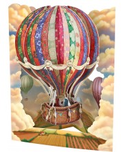3D čestitka Santoro Swing - Hot Air Baloon -1