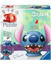 3D Slagalica Ravensburger od 72 dijela - Stitch s ušima