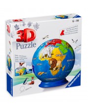 3D slagalica Ravensburger od 72 dijela - Zemlja i životinje na njoj