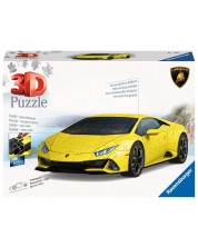 3D Slagalica Ravensburger od 108 dijelova - Lamborghini Huracán EVO-Giallo