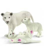 Set figurica Schleich Wild Life - Bijela lavica majka s mladima