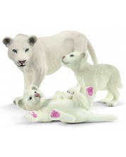 Set figurica Schleich Wild Life - Bijela lavica majka s mladima -1