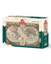Puzzle Art Puzzle od 260 dijelova - Karta svijeta, Alberto Rossini