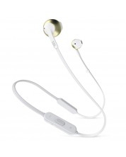 Bežične slušalice JBL - T205BT, bijelo/zlatne