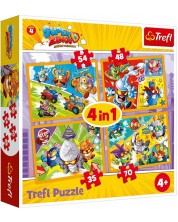 Puzzle Trefl 4 u 1 - Super Zings heroji 