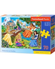 Puzzle Castorland od 70 dijelova - Princeze u vrtu