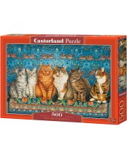 Puzzle Castorland od 500 dijelova - Mačja aristokracija