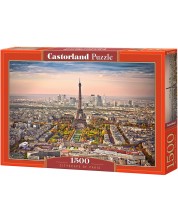 Puzzle Castorland od 1500 dijelova - Gradski pejzaž Pariza
