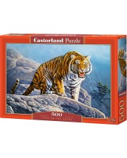 Puzzle Castorland od 500 dijelova - Tigar na stijeni