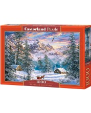 Puzzle Castorland od 1000 dijelova - Božić u planini, Abraham Hunter