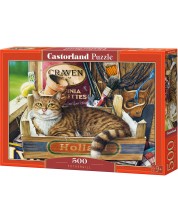 Puzzle Castorland od 500 dijelova - Mače u sanduku