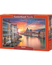 Puzzle Castorland od 500 dijelova - Venecija na zalasku sunca