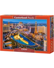 Puzzle Castorland od 1500 dijelova - Nevjerojatni Las Vegas